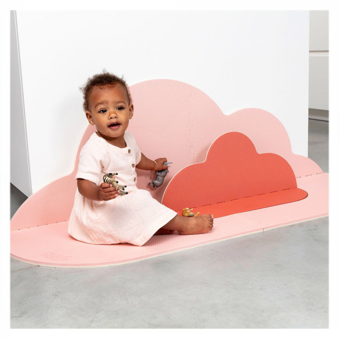 Saltea de joaca din spuma, Norisorul roz, 145 cm [3]