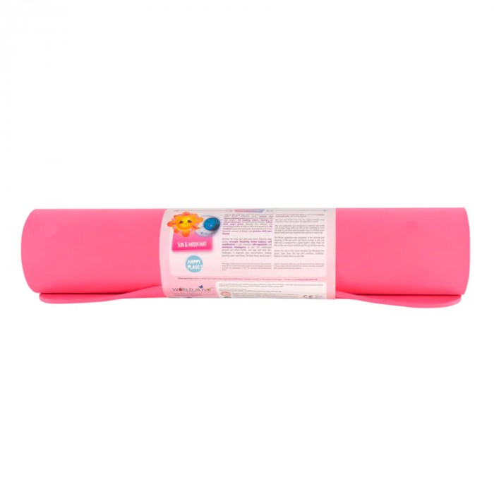 Saltea Yoga pentru adulti, ecologica - Sun and Moon, roz [7]