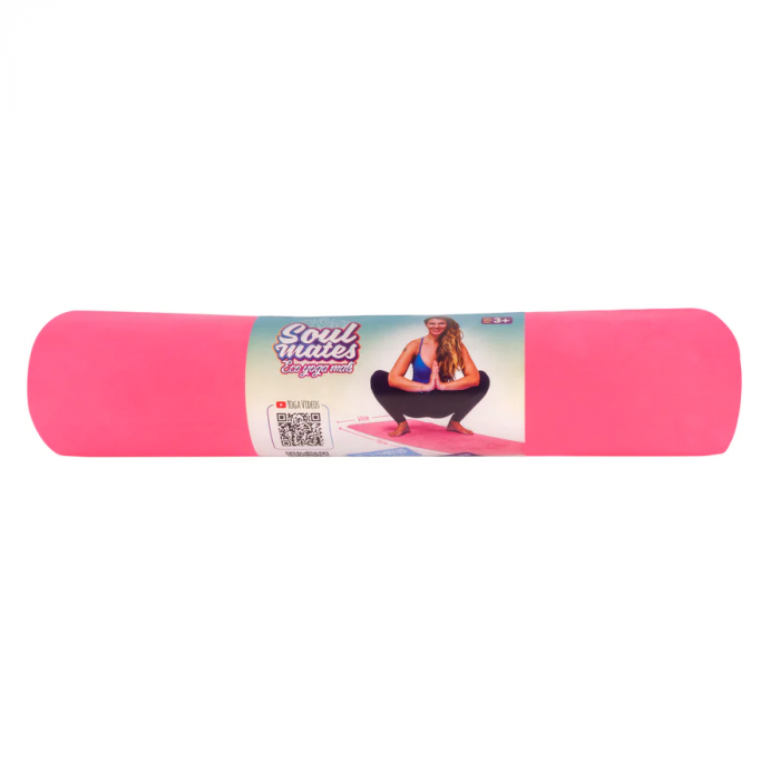 Saltea Yoga pentru adulti, ecologica - Sun and Moon, roz [4]