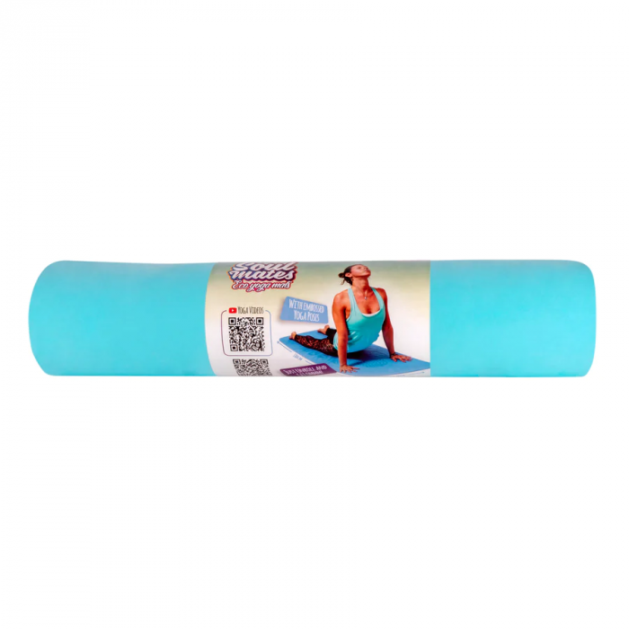 Saltea Yoga pentru adulti, ecologica - Wave, albastra [8]