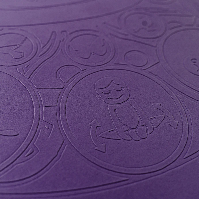 Saltea Yoga pentru copii, ecologica - Cloud, mov [5]