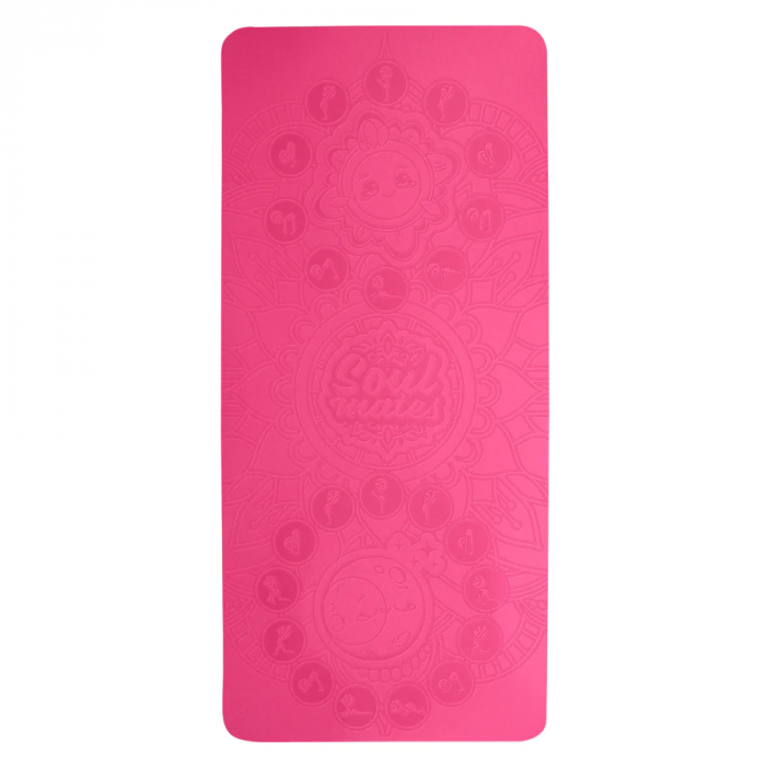 Saltea Yoga pentru copii, ecologica - Sun and Moon, roz [1]