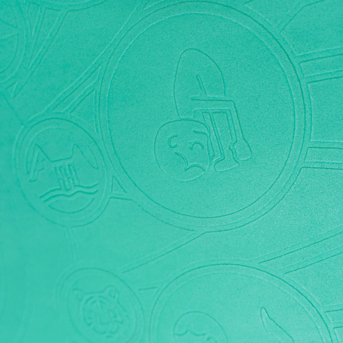 Saltea Yoga pentru copii, ecologica - Earth, turcoaz [4]
