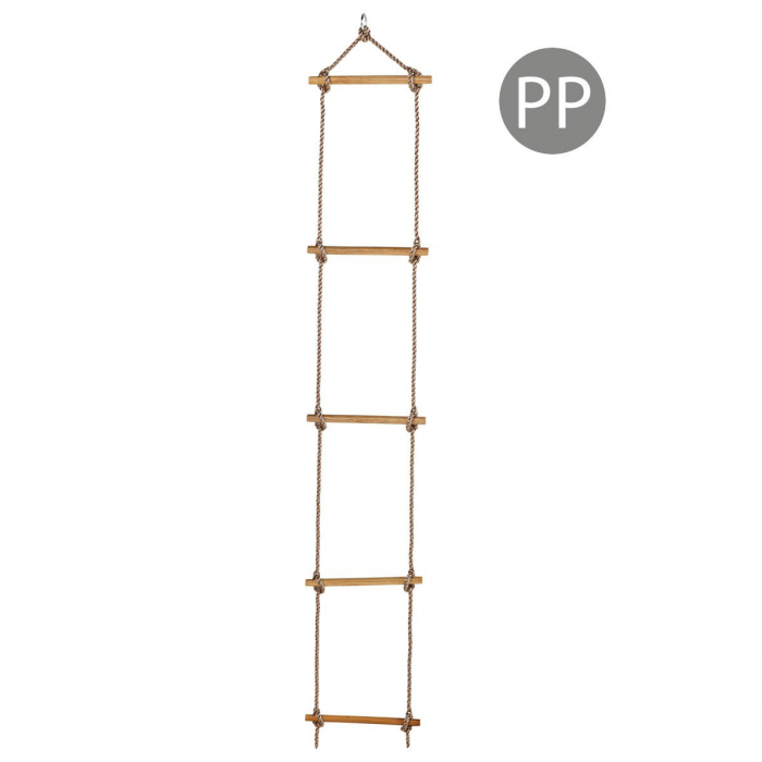Scara cu trepte de lemn PP 2,5 m (1,80 m) 5 trepte [10]