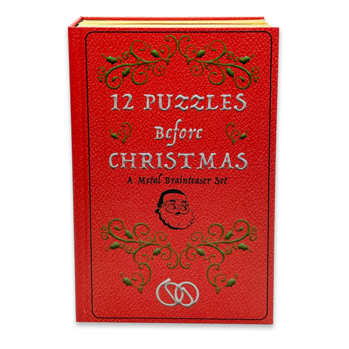Set 12 jocuri logice IQ din metal de Craciun - 12 Puzzles Before Christmas [6]