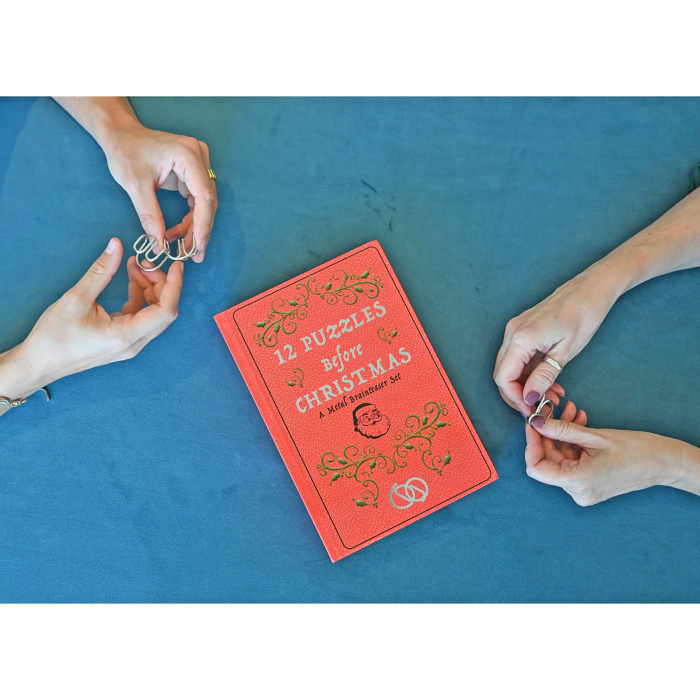 Set 12 jocuri logice IQ din metal de Craciun - 12 Puzzles Before Christmas [9]