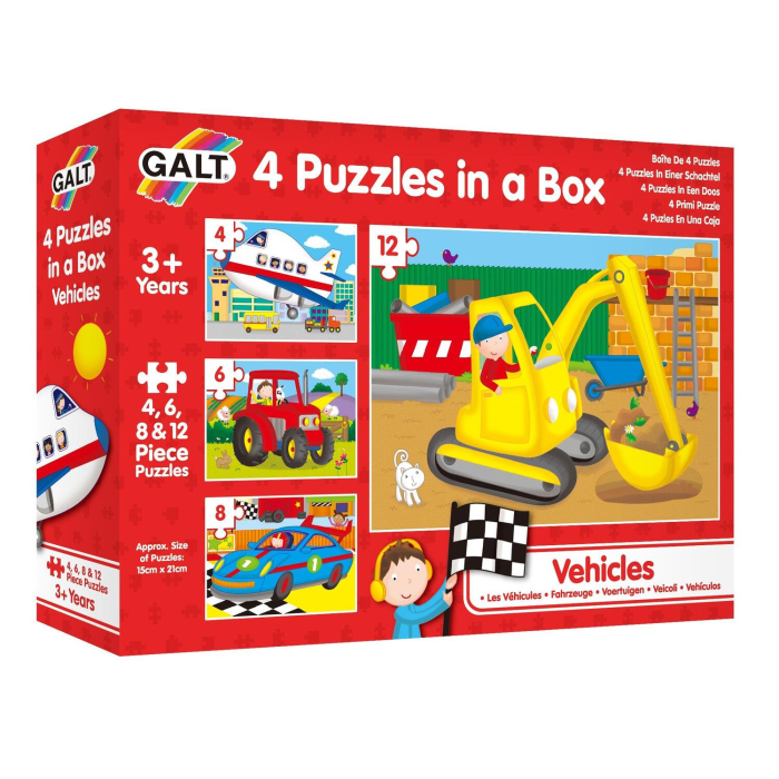 Set 4 puzzle-uri Vehicule (4, 6, 8, 12 piese) [5]