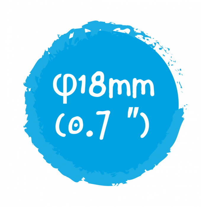 Set 5 carioci lavabile Dot Markers - culori clasice, Haku Yoka [7]