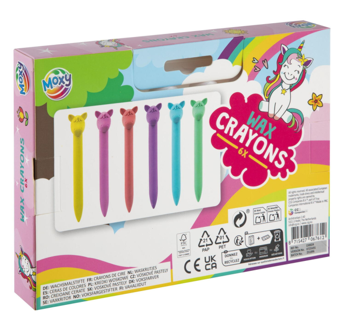 Set 6 creioane cerate - Unicorni [3]