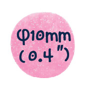 Set 8 carioci lavabile Dots 4 Fun - culori perlate [14]