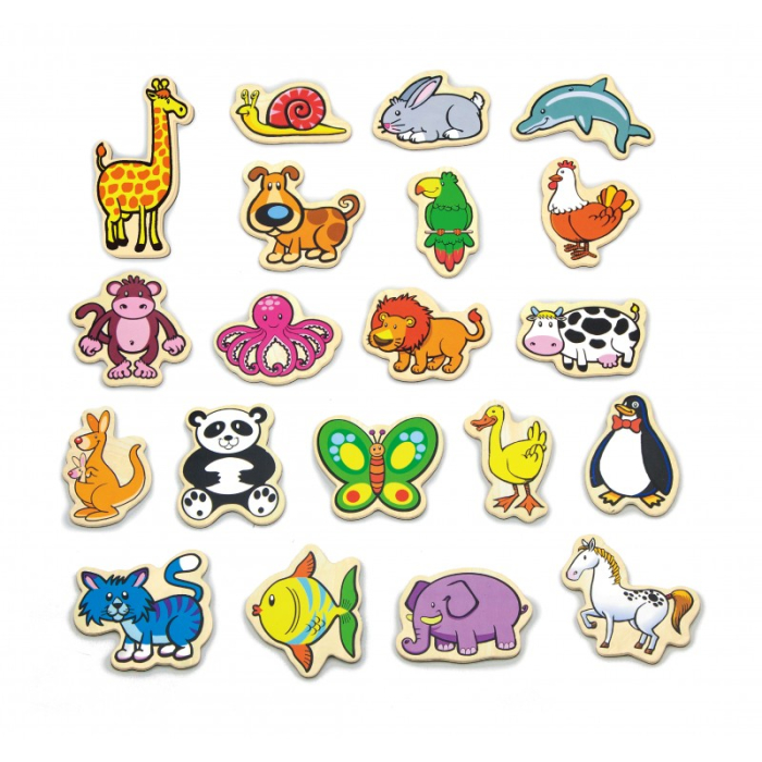 Set animale din lemn magnetice [6]