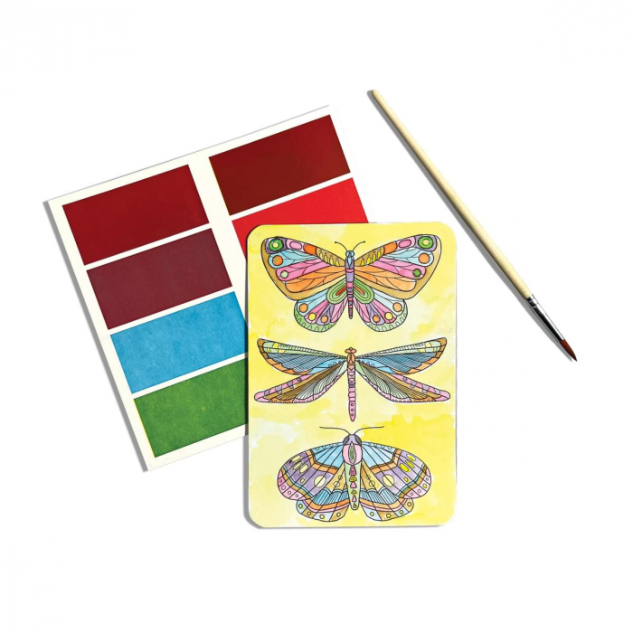 Set artistic cu acuarele DIY - Scenic Hues - Aventura in padure [4]