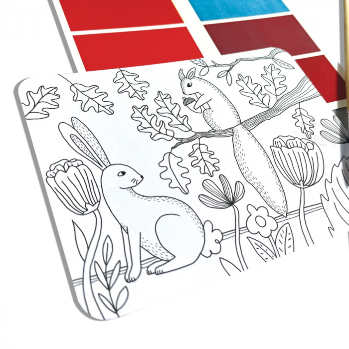 Set artistic cu acuarele DIY - Scenic Hues - Aventura in padure [6]