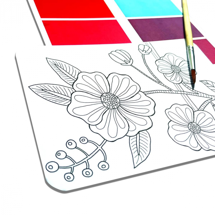 Set artistic cu acuarele DIY - Scenic Hues - Flori și grădini [5]