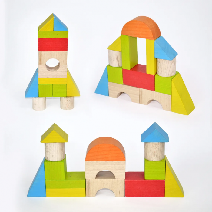Set blocuri de construcție din lemn - Universal 14 piese [2]