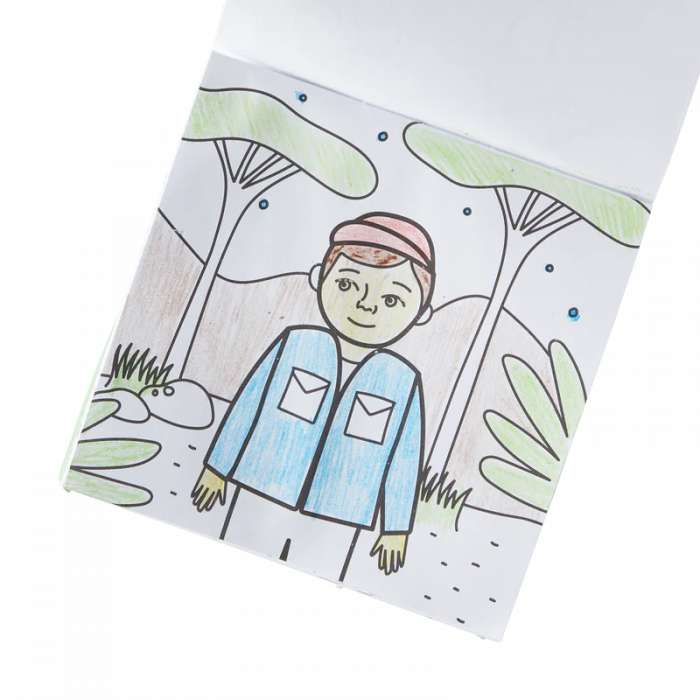 Set carte de colorat si creioane colorate - portabil, Safari [3]