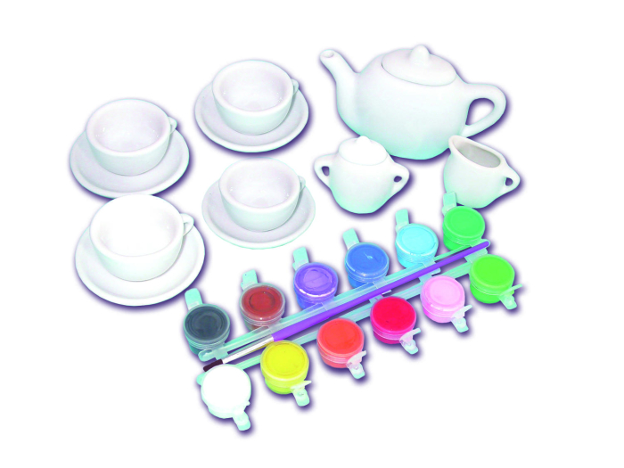 Set ceramica: Picteaza un set de ceai [3]