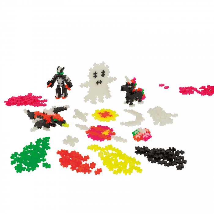 Set constructie Plus-Plus, 360 piese, Construieste si Straluceste, culori fluorescente [7]