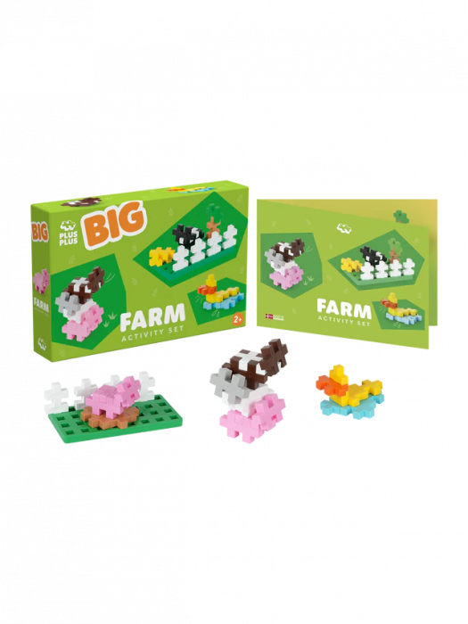 Set constructie Plus-Plus, 40 piese mari, Ferma [5]