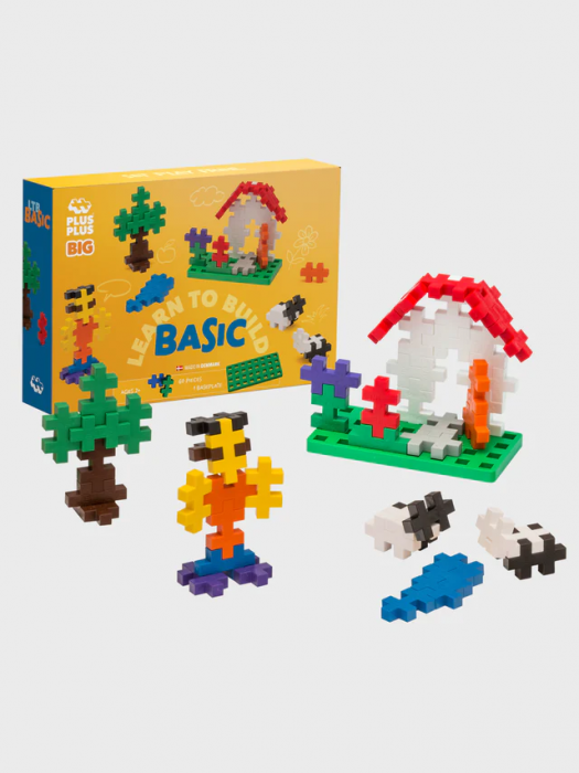 Set constructie Plus-Plus, 60 piese mari, Invata sa construiesti [4]