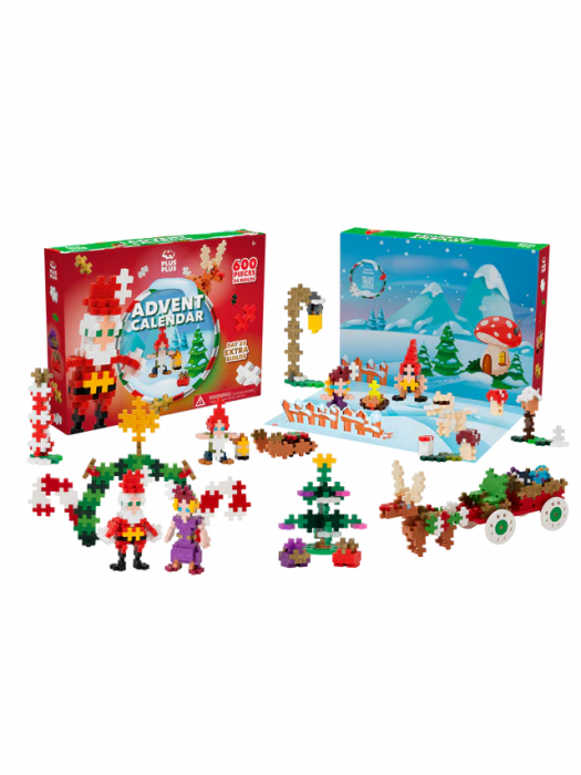 Set constructie Plus-Plus, Calendar Advent - Lumea lui Mos Craciun [2]