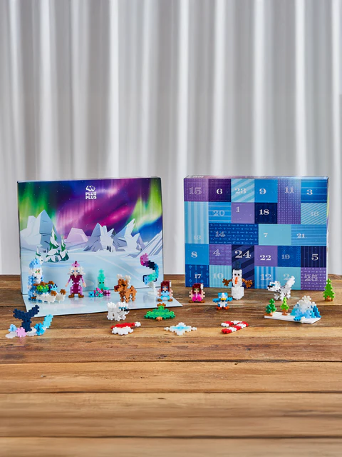 Set constructie Plus-Plus, Calendar Advent - Moș Crăciun și Aurora Boreală [4]