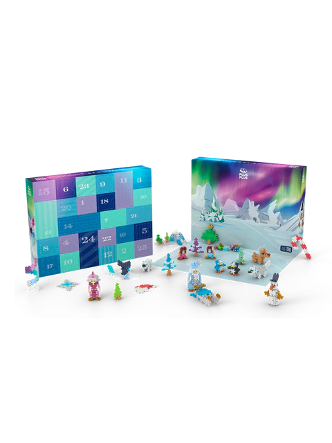 Set constructie Plus-Plus, Calendar Advent - Moș Crăciun și Aurora Boreală [2]