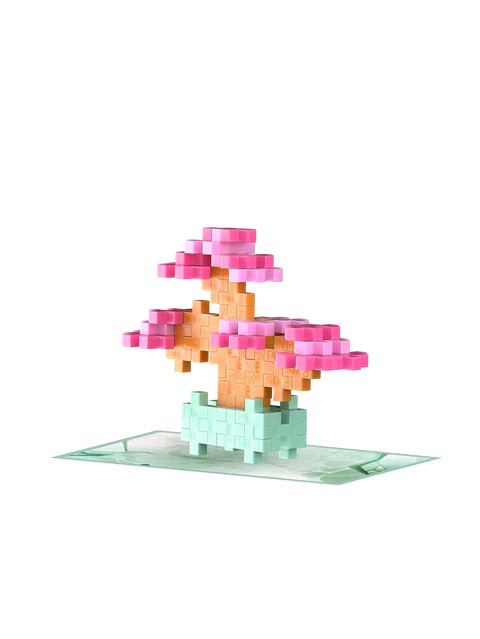 Set constructie Plus-Plus, PLANTE - Bonsai roz [3]