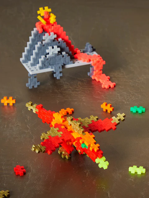 Set constructie Plus-Plus, tub 100 piese, Dragon [5]