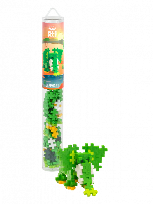 Set constructie Plus-Plus, tub 100 piese, Elefant [5]