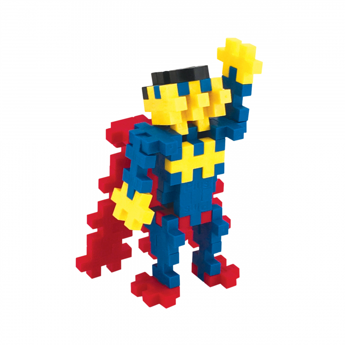 Set constructie Plus-Plus, tub 100 piese, Super erou [3]