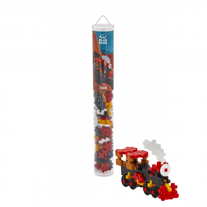 Set constructie Plus-Plus, tub 100 piese, Tren [2]