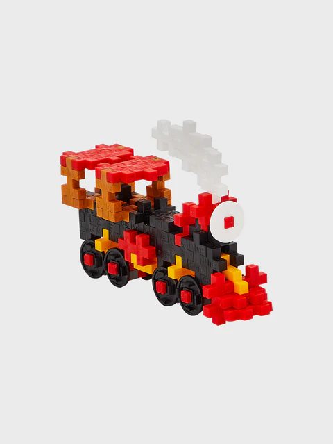 Set constructie Plus-Plus, tub 100 piese, Tren [4]