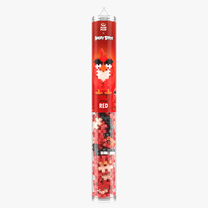 Set constructie Plus-Plus, tub 110 piese, Angry Birds RED [2]