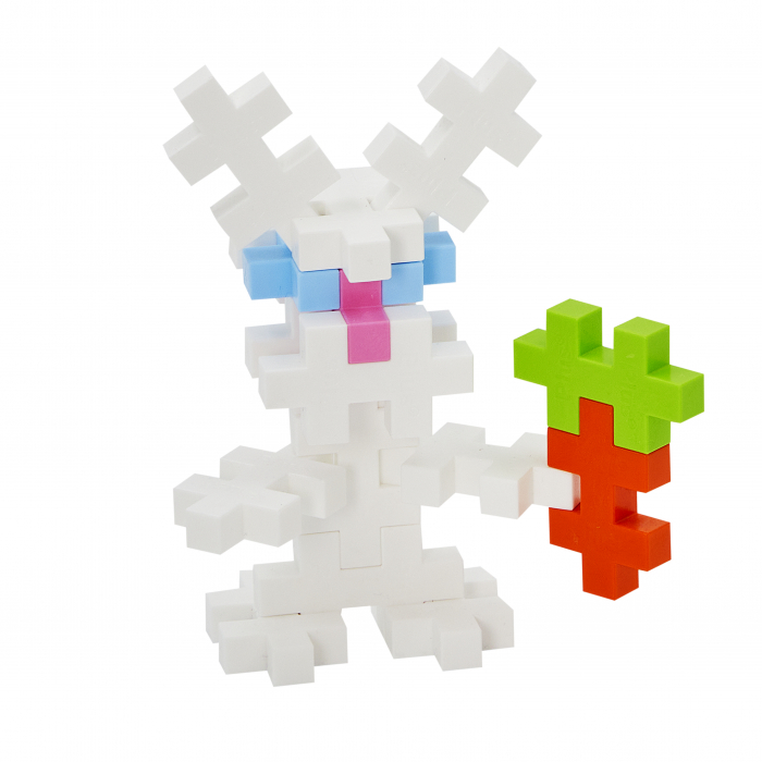 Set constructie Plus-Plus, tub 15 piese mari, Iepure [2]