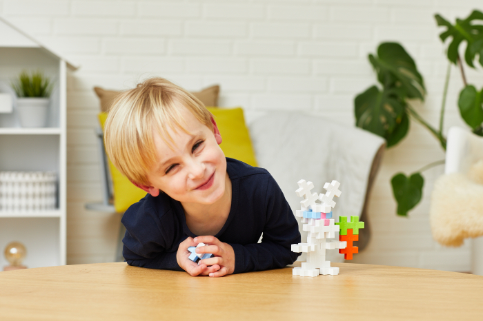 Set constructie Plus-Plus, tub 15 piese mari, Iepure [3]