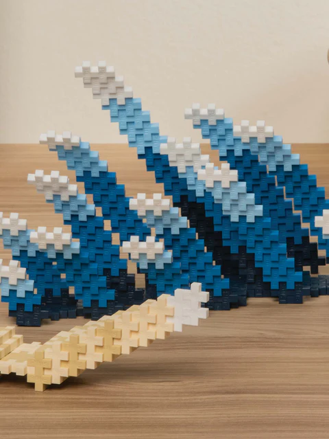 Set constructie Plus-Plus, tub creare tablou, Inspirat de Hokusai [5]