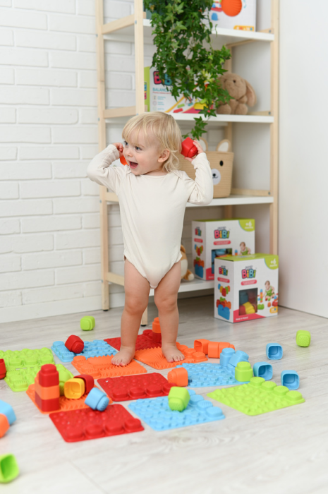 Set covorase senzoriale Soft BiBi cu blocuri de constructie, 20 piese [7]