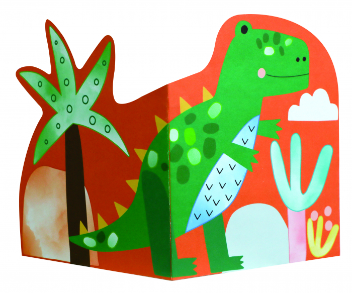 Set creativ 2 in 1 - Pictura si Origami - Dinozauri [4]