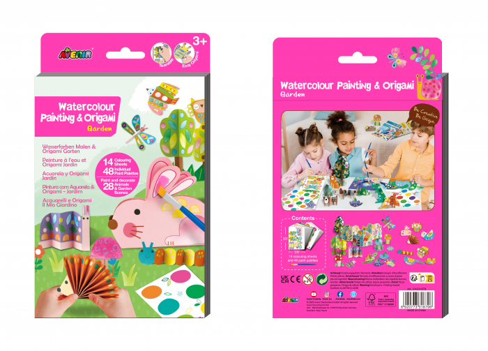 Set creativ 2 in 1 - Pictura si Origami - Gradina [3]