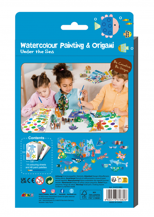 Set creativ 2 in 1 - Pictura si Origami - Subacvatic [2]