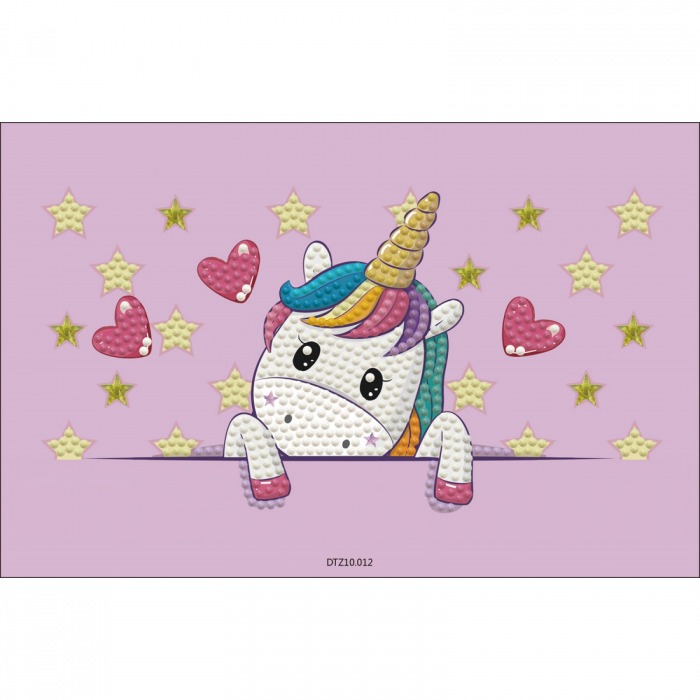 Set creativ 5 in 1, Unicorn, pictura cu diamante [2]