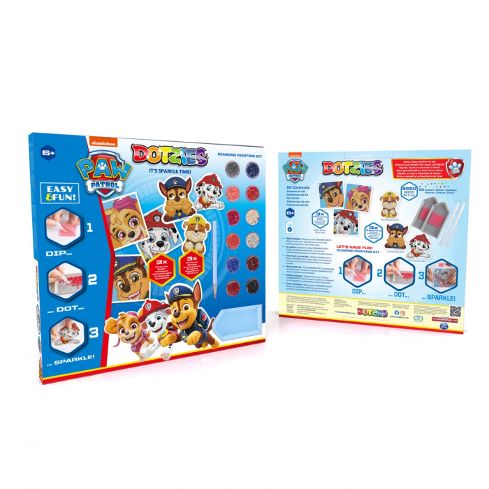 Set creativ 6 in 1, Patrula Catelusilor, pictura cu diamante [4]