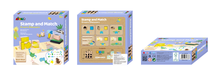 Set creativ cu stampile - Dinozauri [12]