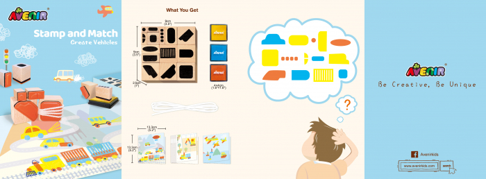 Set creativ cu stampile - Vehicule [5]
