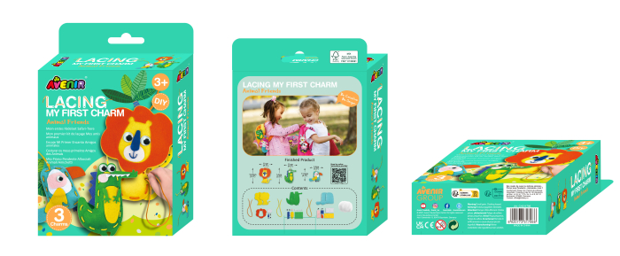 Set creativ de cusut cu tehnica siretului - Primul meu Pandantiv Animale, nivel 1 [11]