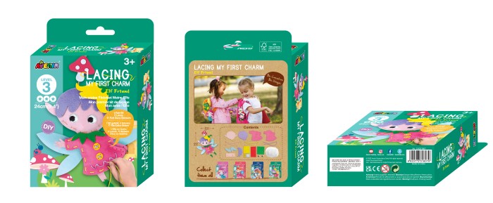 Set creativ de cusut cu tehnica siretului - Primul meu Pandantiv Elf, nivel 3 [8]