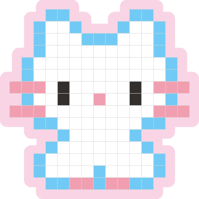 Set creativ de desen Pixel Art cu stickere kawaii [3]