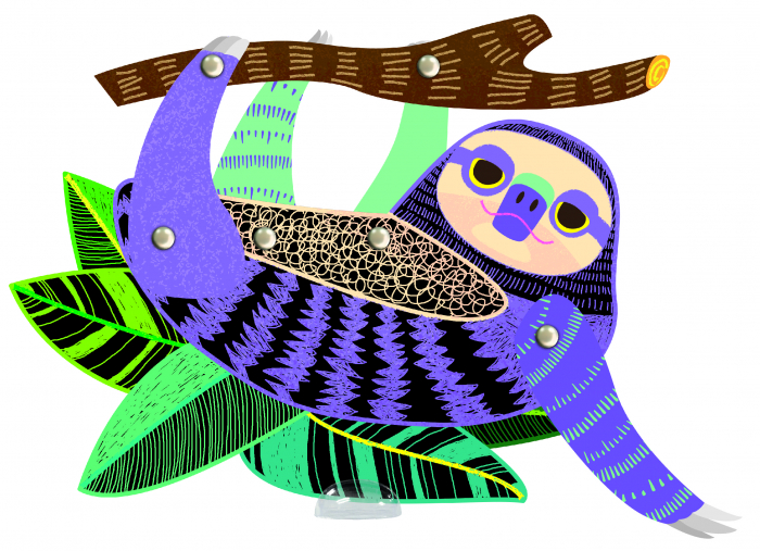 Set creativ de razuit - Animale de padure in miscare [4]