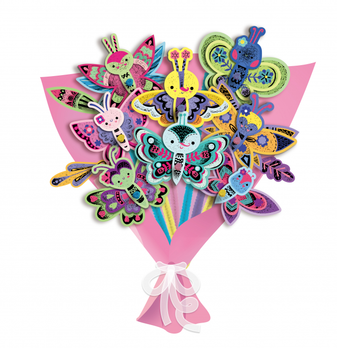 Set creativ de razuit Buchet - Fluture [2]